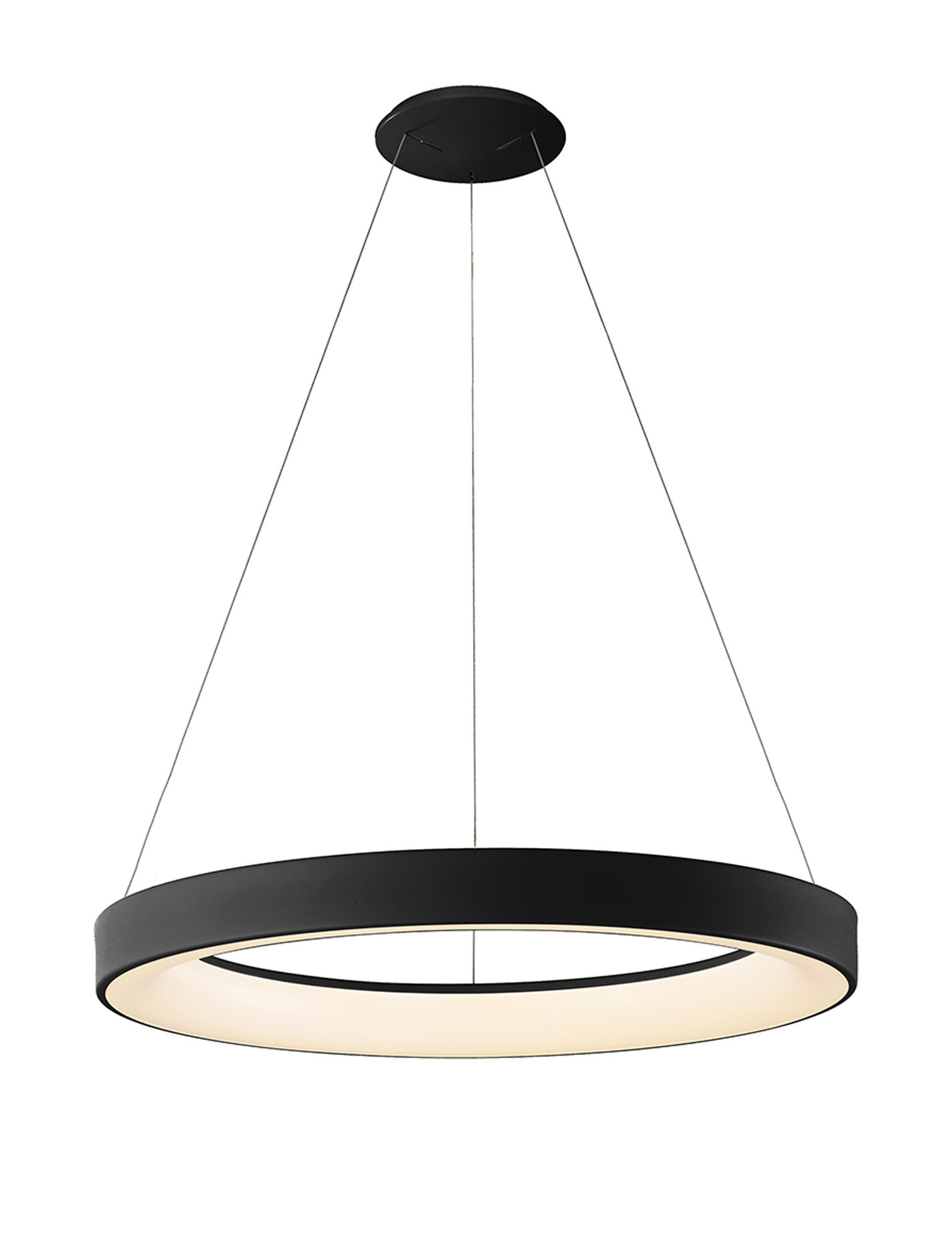 Niseko II Black Ceiling Lights Mantra Ring Pendants